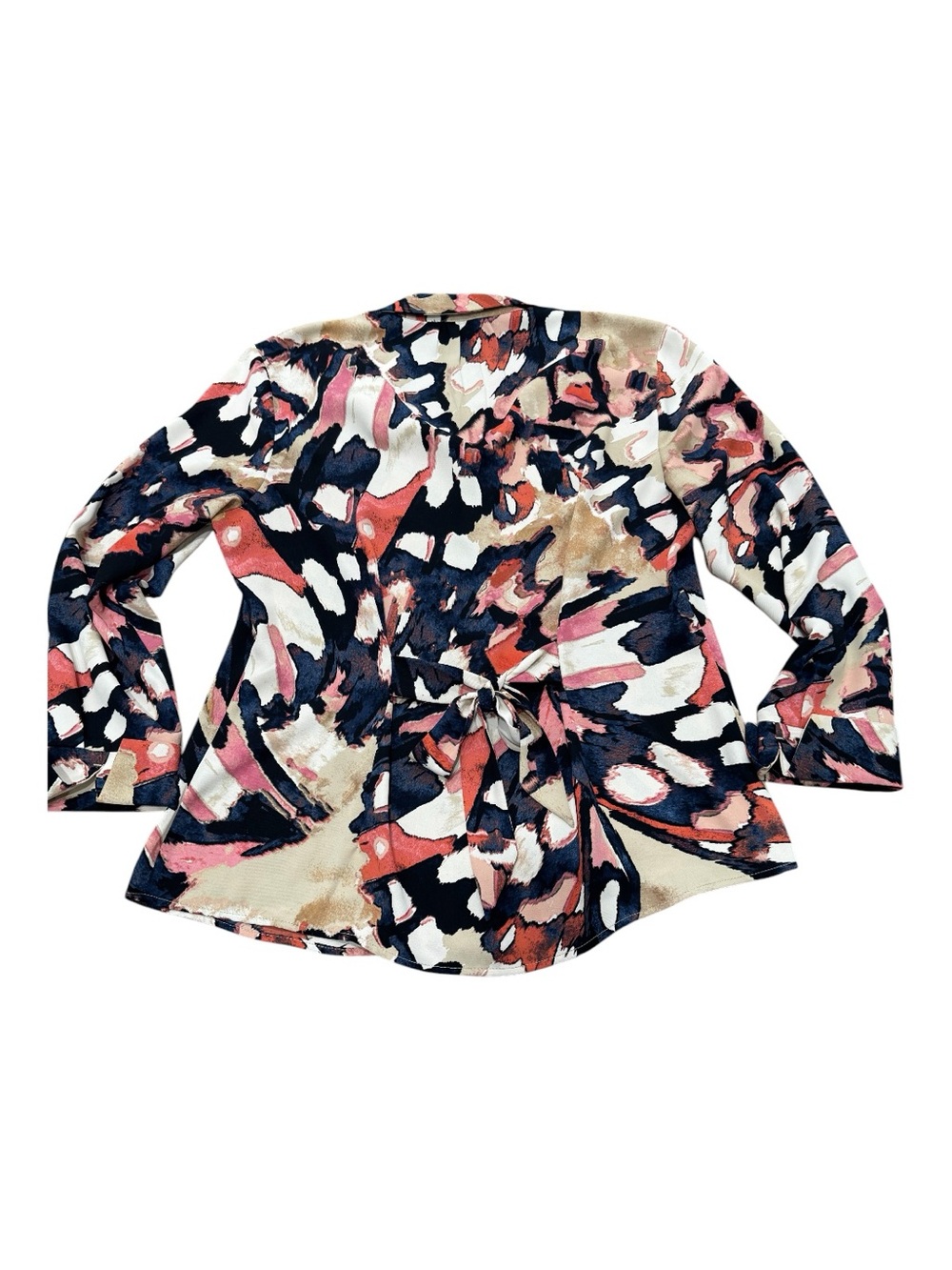 NIC + ZOE multi colored abstract poly blouse, Medium, - Picture 7 of 13